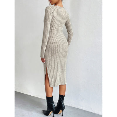 Nelli™ | Elegant Ribbed Dress