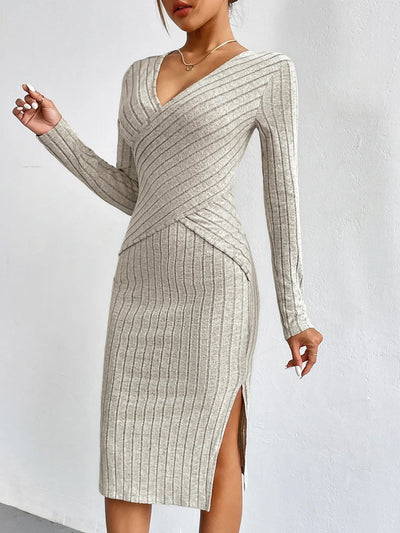 Nelli™ | Elegant Ribbed Dress