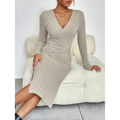 Nelli™ | Elegant Ribbed Dress