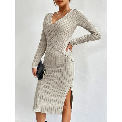 Nelli™ | Elegant Ribbed Dress